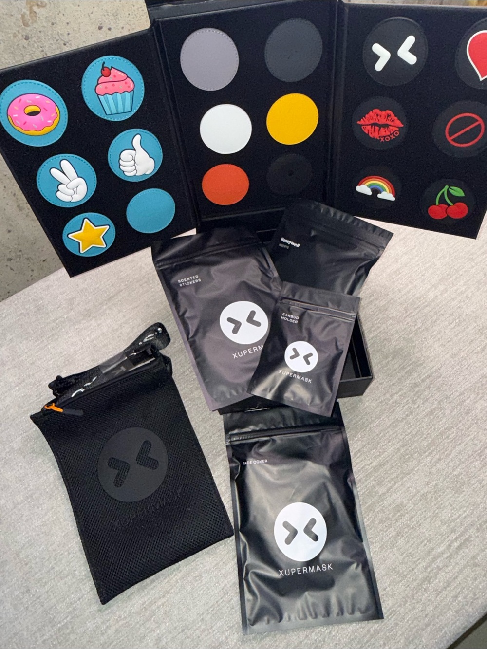 XUPERMASK XUPERFAB Black Face Mask Kit 2022 Collection Complete Box Set Unisex